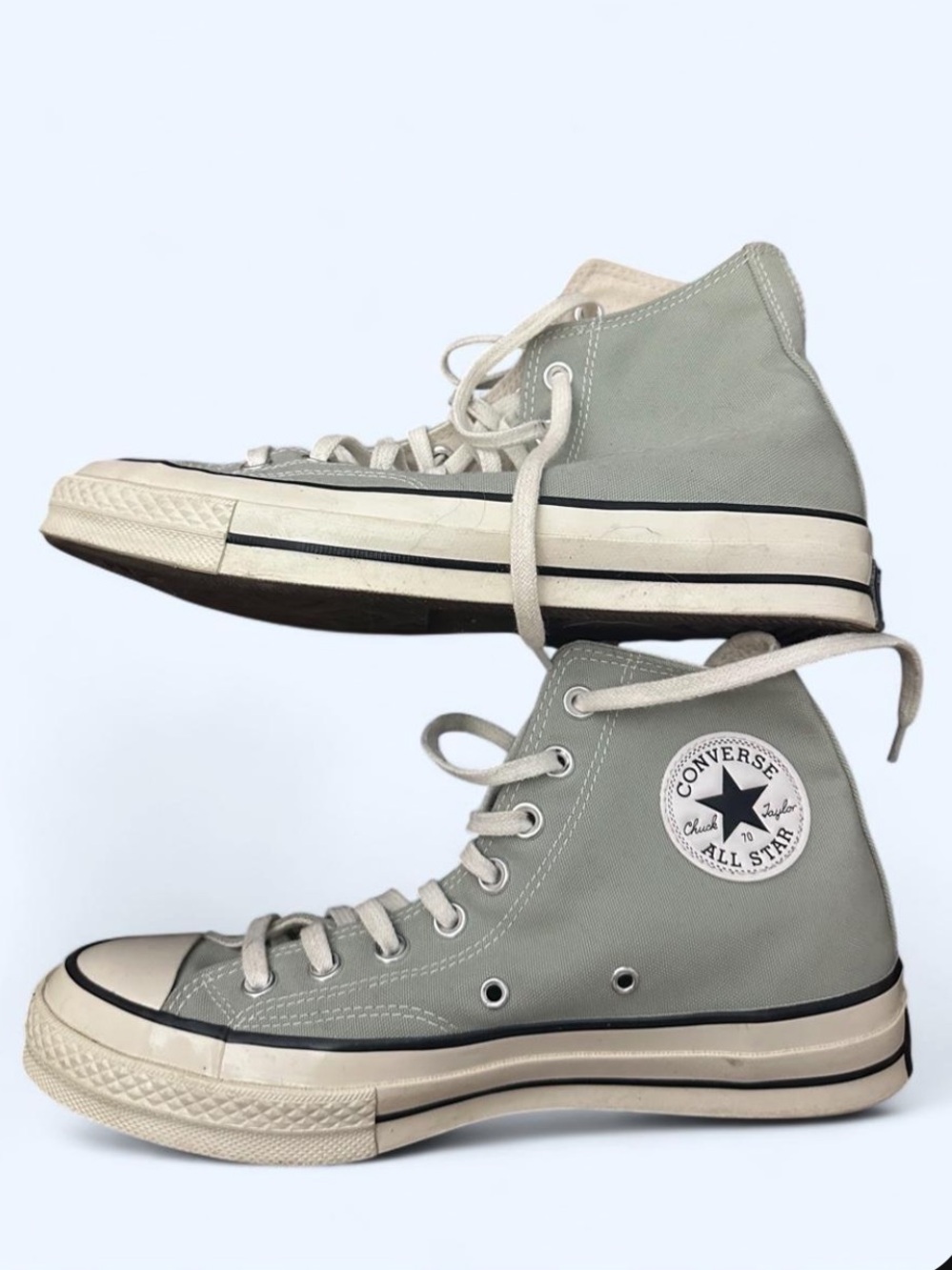 Converse High Top Sneakers - Sage Green Canvas